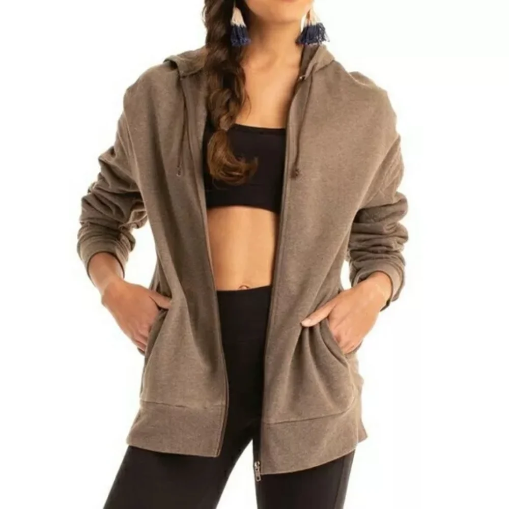 Synergy organic cross town coat in nutmeg size small - Picture 1 of 3
